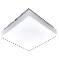 Led-deckenleuchte L: 25 Cm Mit Milchglas - Weiß, Basics, Glas/Metall (25/25/8cm) - Näve