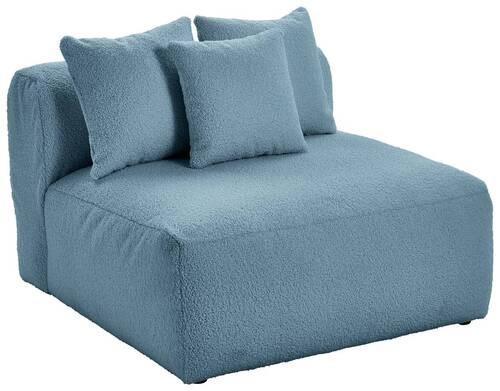 Modul Sofa Bloom 2er-sofa B: 100 Cm Blau - Blau, Trend, Textil (100/70/122cm) - Livetastic