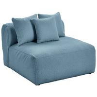 Modul Sofa Bloom 2er-sofa B: 100 Cm Blau - Blau, Trend, Textil (100/70/122cm) - Livetastic