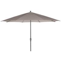 Sonnenschirm Ø 350 cm Anthrazit/Taupe - Taupe/Anthrazit, KONVENTIONELL, Textil/Metall (350/350cm) - Siena Garden