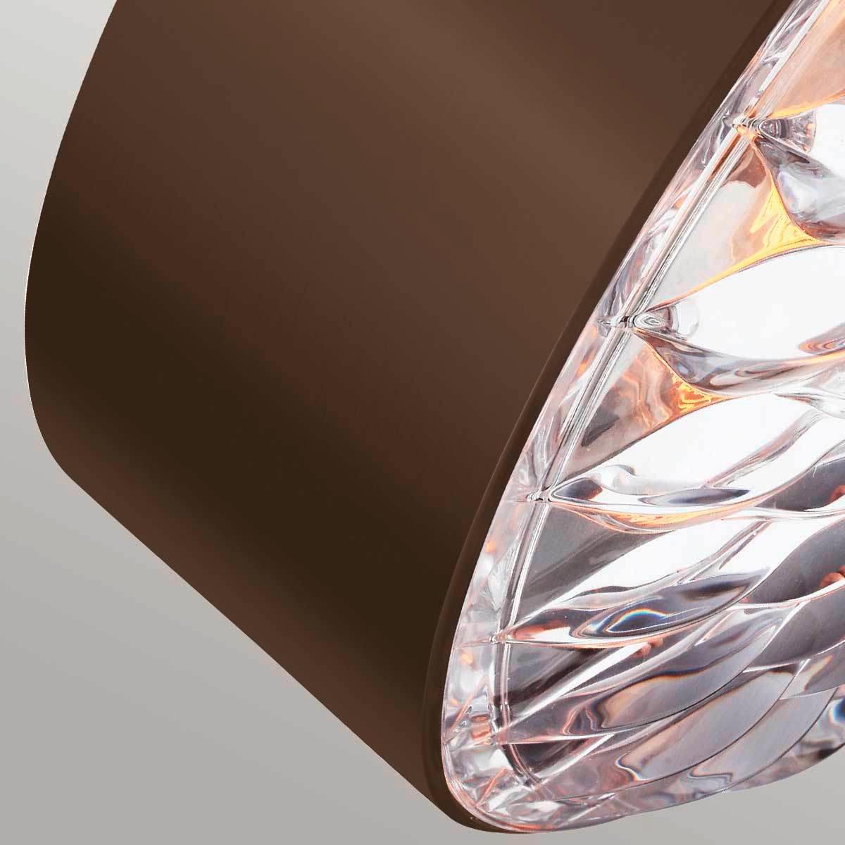 Deckenleuchte Fe-Botanic-F-S - Messingfarben/Braun, KONVENTIONELL, Glas/Metall (35.2/13.7cm) - Elstead Lighting