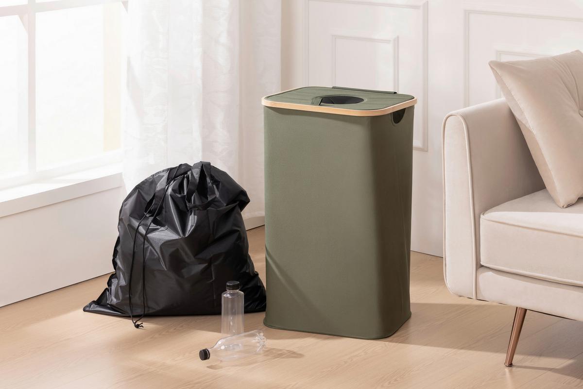 Flaschensammler Herbert - Grün, KONVENTIONELL, Textil (44/33/70cm) - Luca Bessoni