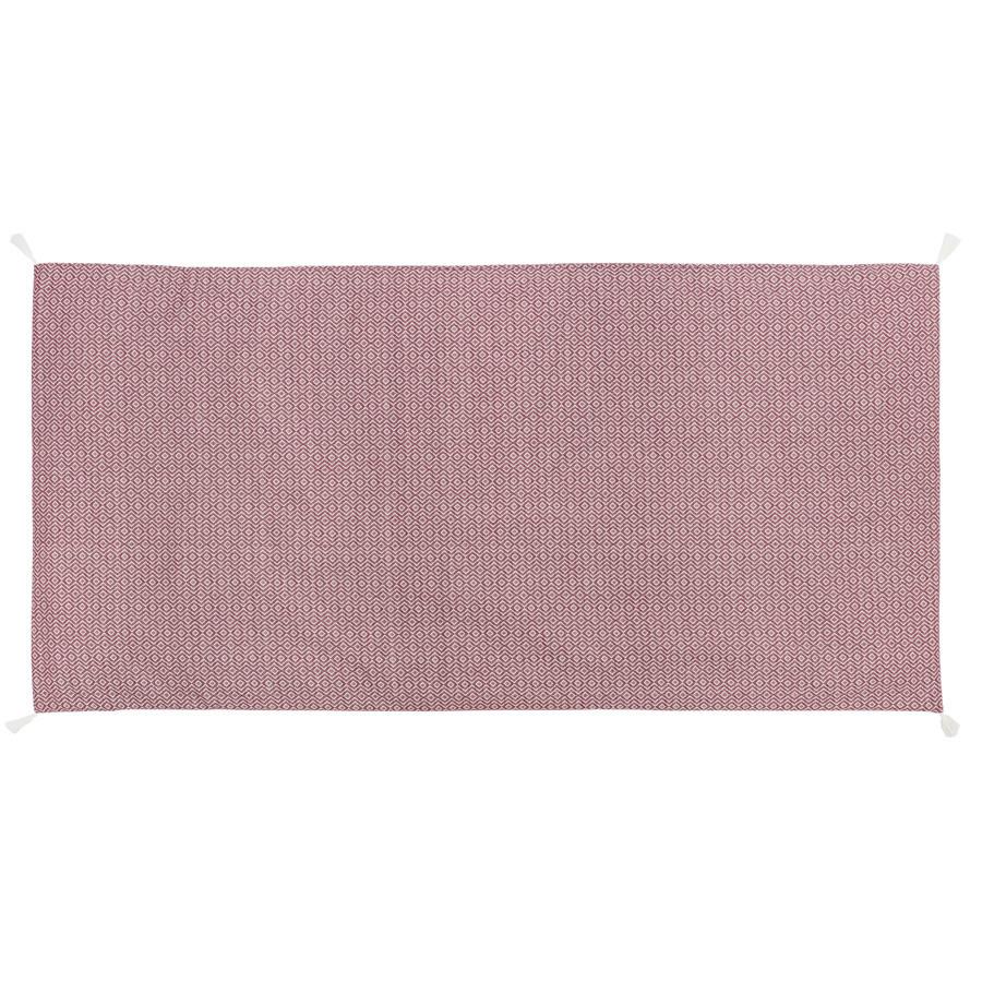 PLÁŽOVÁ PODLOŽKA DOBBY - terracotta, textil (90/190cm)