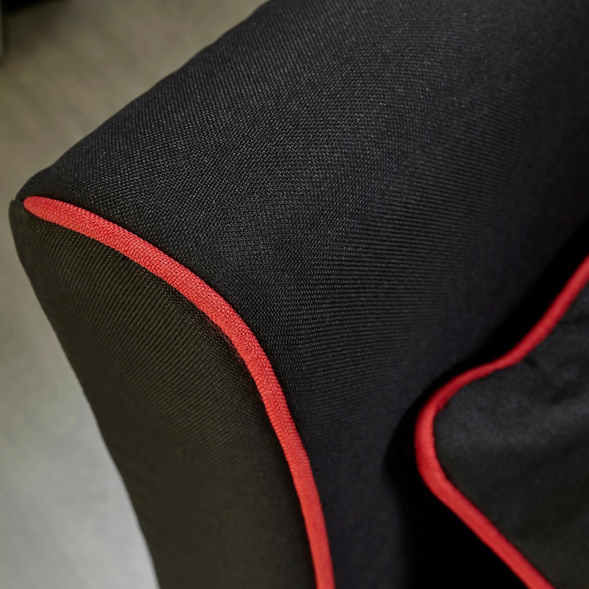 Gamingsessel Rot/Schwarz/Weiß, B: 61 cm - Rot/Schwarz, MODERN, Kunststoff/Textil (61/81/59cm) - X Rocker