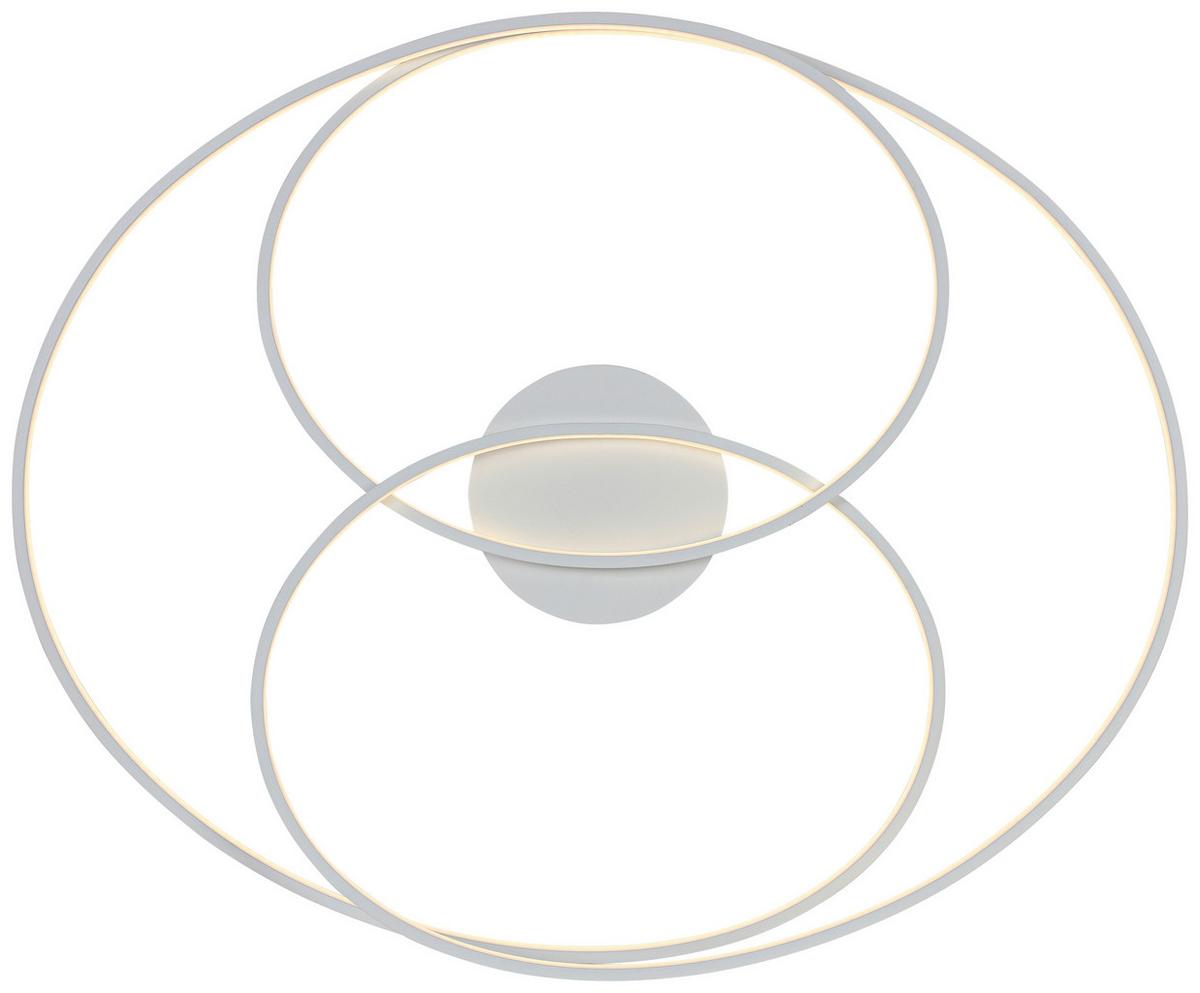 STROPNÉ LED SVIETIDLO WILMA - biela, Modern, kov/plast (65/80/15,5cm) - Mömax