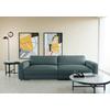 Bigsofa Bourbon Blaugrau B: 264 Cm - Blaugrau/Schwarz, MODERN, Textil (264/84/125cm) - Trendmanufaktur