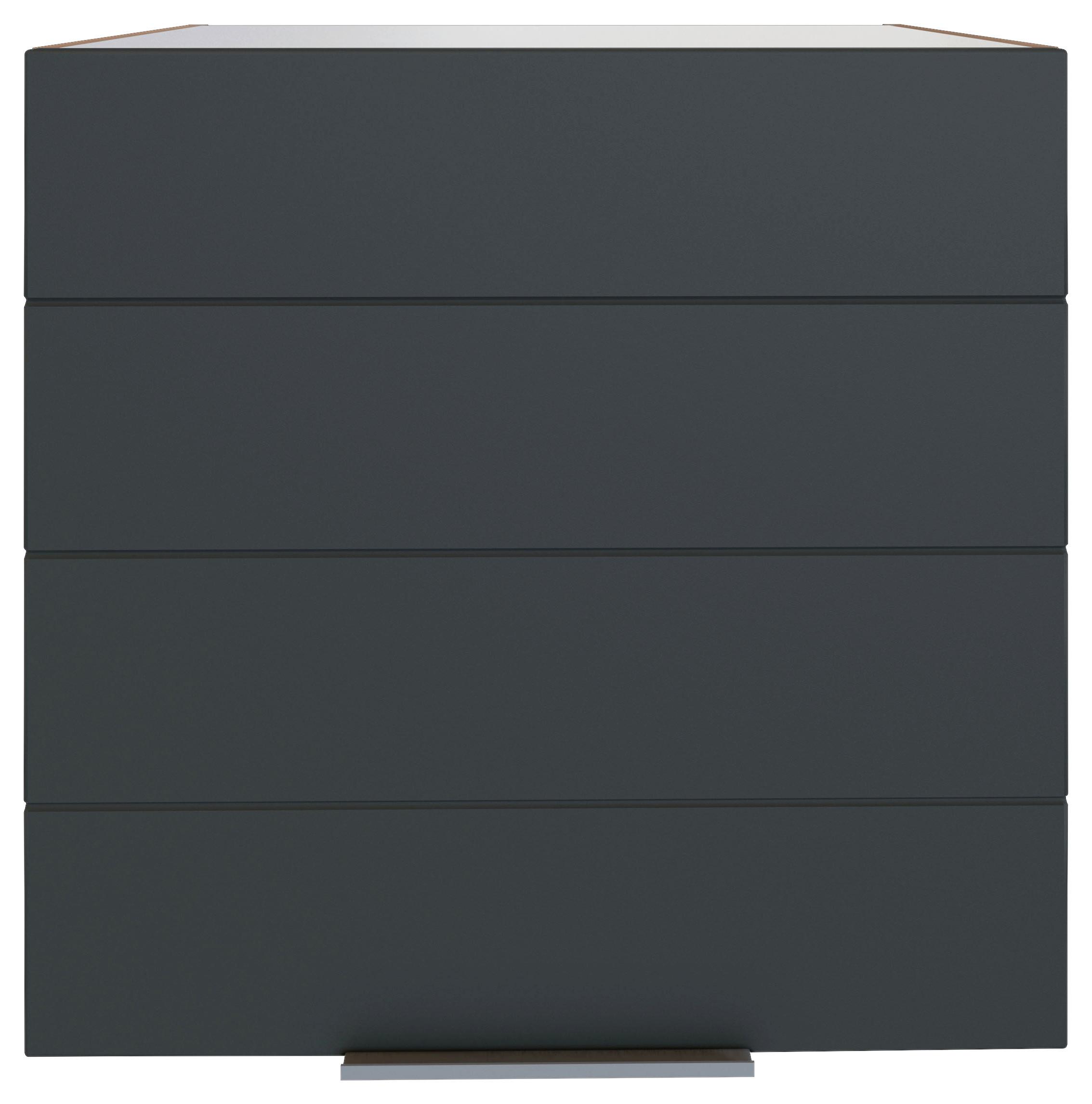 Küchenoberschrank Florenz B. 60 cm Grau/Eiche 1 Drehtüre - Eiche Wotan/Grau, Design, Holzwerkstoff (60/57/34cm) - Held
