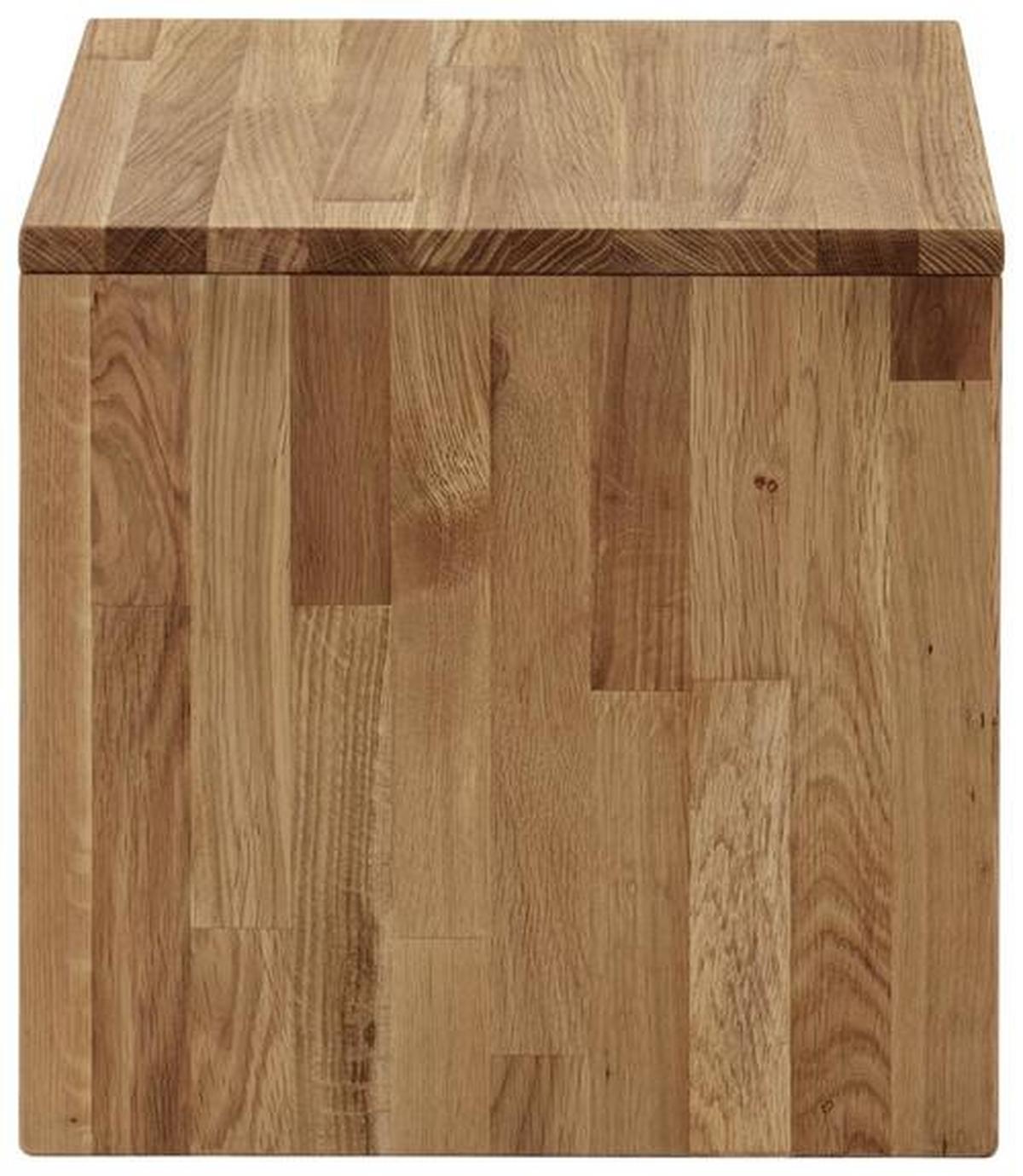 NOČNÍ STOLEK MALU - barvy dubu, Natur, dřevo (40/40/33cm)