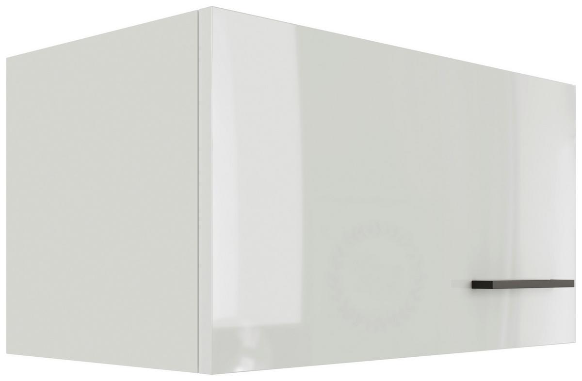 Horní kuchyňská skříňka LEVI - šedá/černá, Moderní, kov/kompozitní dřevo (60/32/32cm) - FlexWell