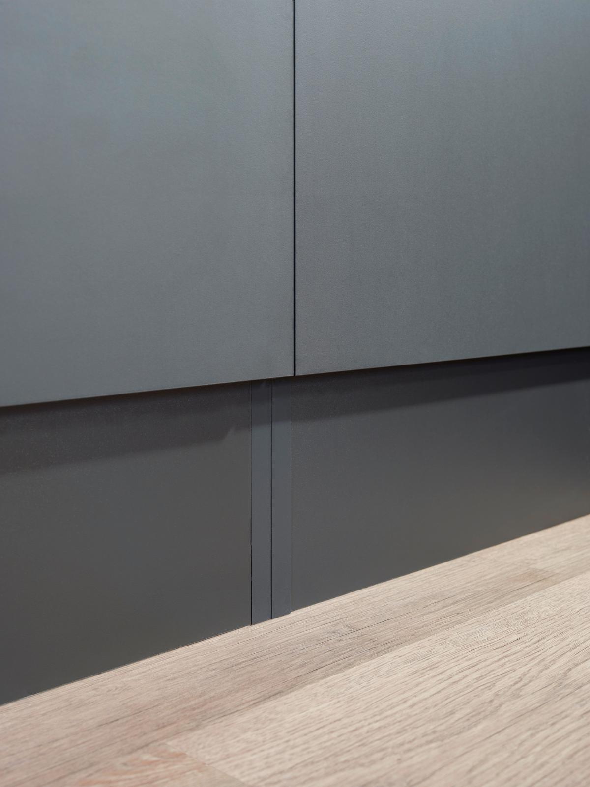 Eckküche Oliver Dunkelgrau S: 280x172cm - Dunkelgrau/Grau, Design, Holzwerkstoff (280/172cm) - Respekta