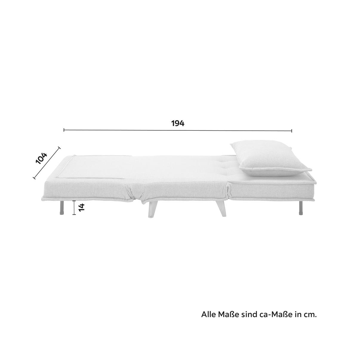 Rozkladacie kreslo LAYLA, svetlosivá - prírodná farba/svetlosivá, Modern, drevo/textil (104/92/84cm) - P & B