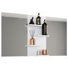 Badspiegel Budasi Bxh 112x59 Cm - Weiß, MODERN, Holzwerkstoff (112/59/11,5cm) - MID.YOU