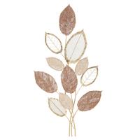 Wanddeko Autumn Kupfer/Goldfarben B: 66 cm - Goldfarben/Kupferfarben, Basics, Metall (66/116.8/5cm)