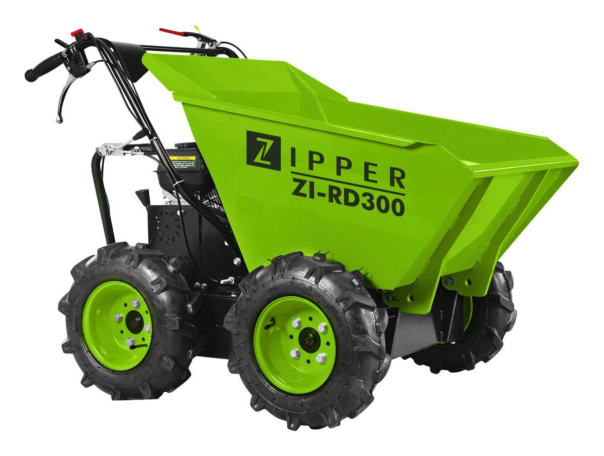Miniraddumper Zi-Rd300 Metall Allradantrieb Max. 300 Kg - Schwarz/Grün, MODERN, Metall - Zipper