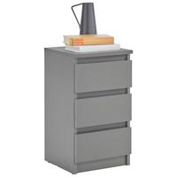 NOČNÝ STOLÍK ELLA - antracitová, Konventionell, kompozitné drevo (30/55/31cm)