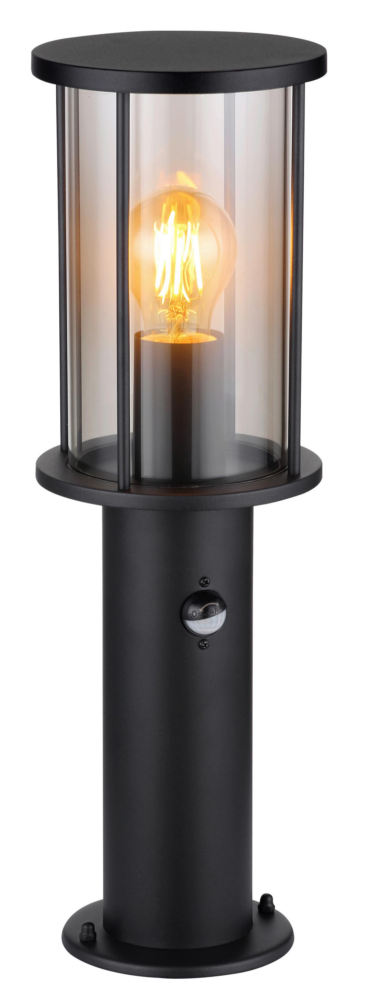 Außenleuchte 31361s - Schwarz, KONVENTIONELL, Glas/Metall (14,3/45cm) - Globo