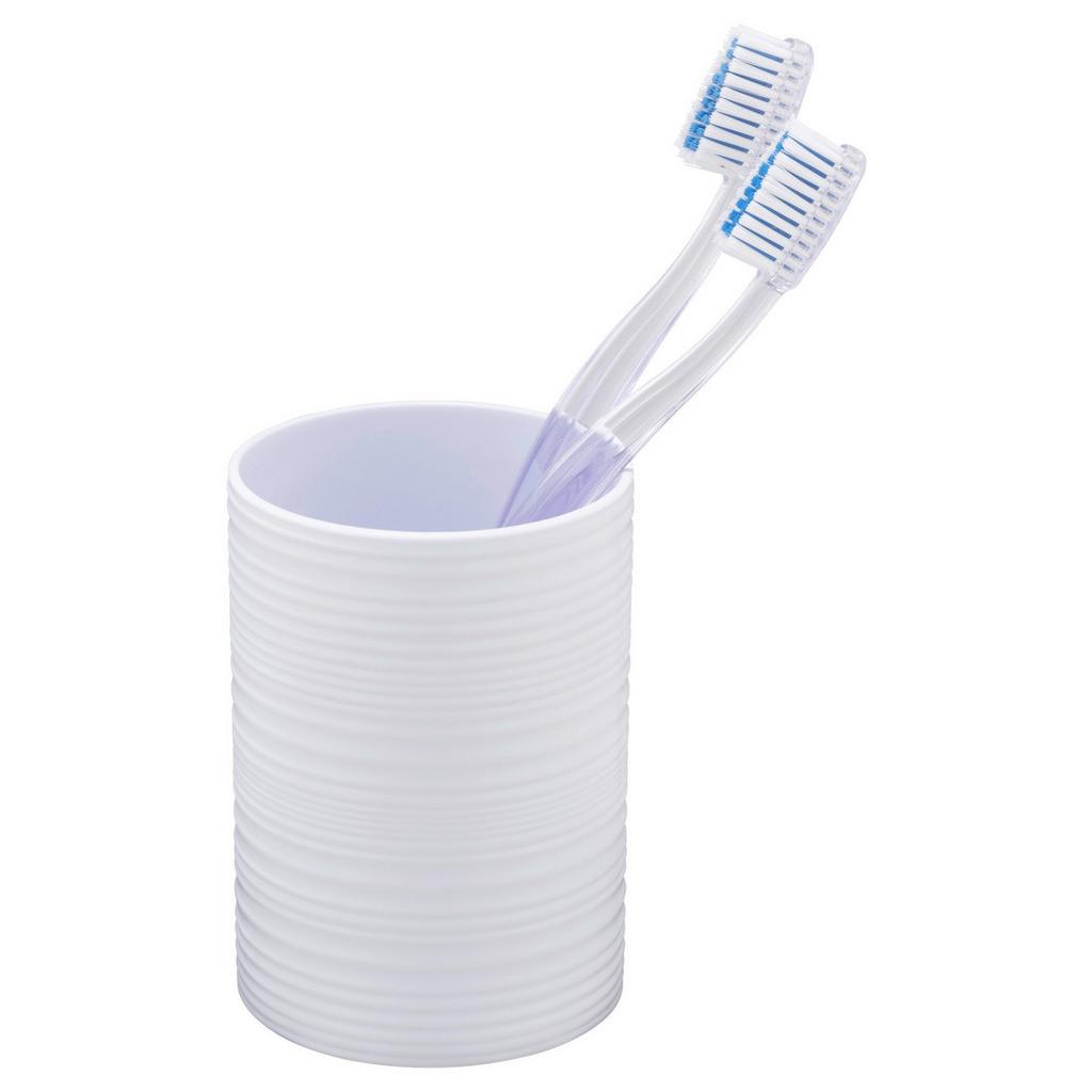 Zahnputzbecher Lyon Weiß B: 7,5 cm