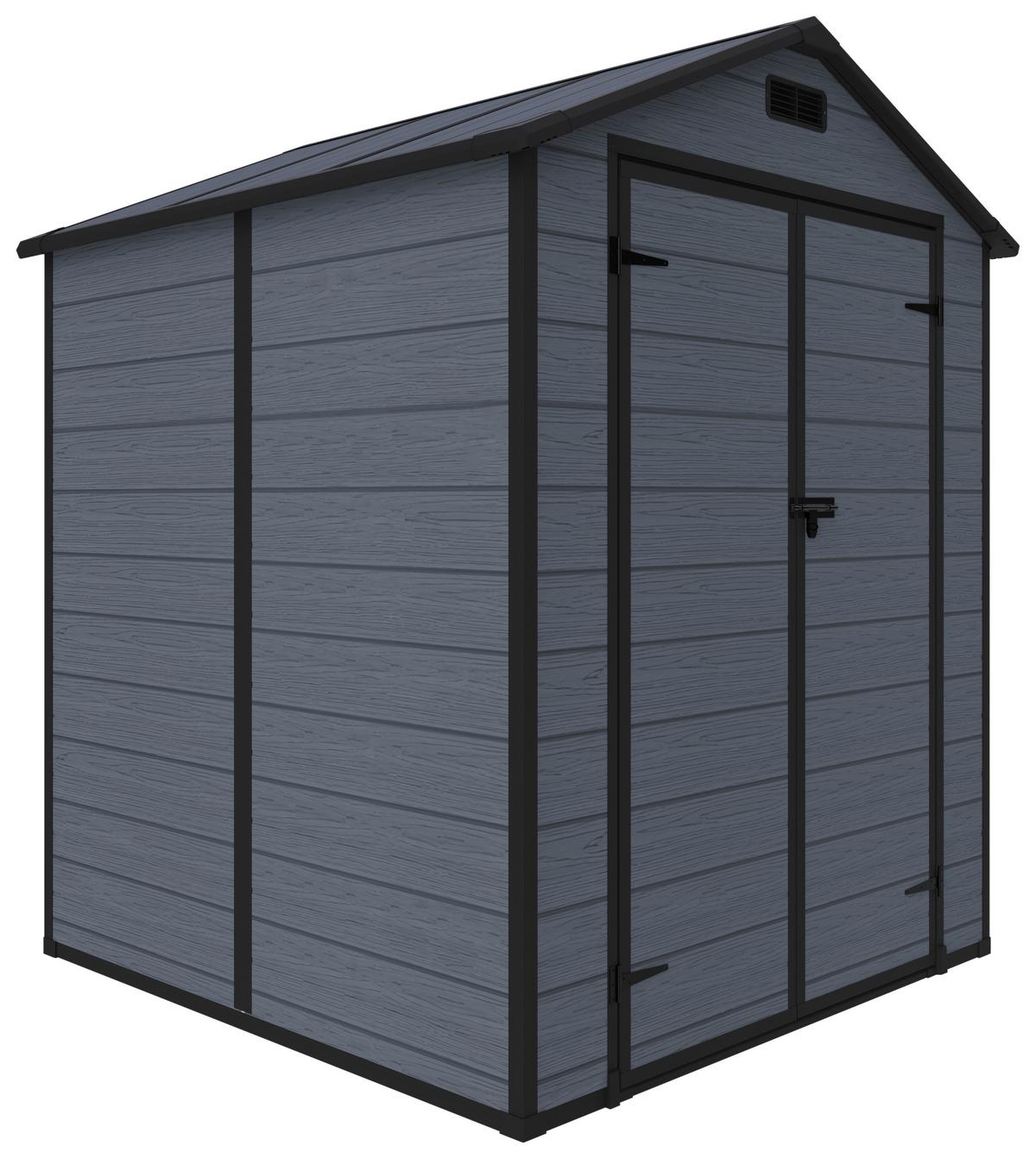 Gartenhaus Nantes - Grau, MODERN, Kunststoff/Metall (182/219/182cm) - Beldano