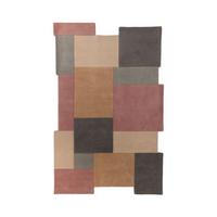 Wollteppich Wollteppich Pink,rosa B:240cm - Pink/Naturfarben, Basics, Textil (240/150cm)