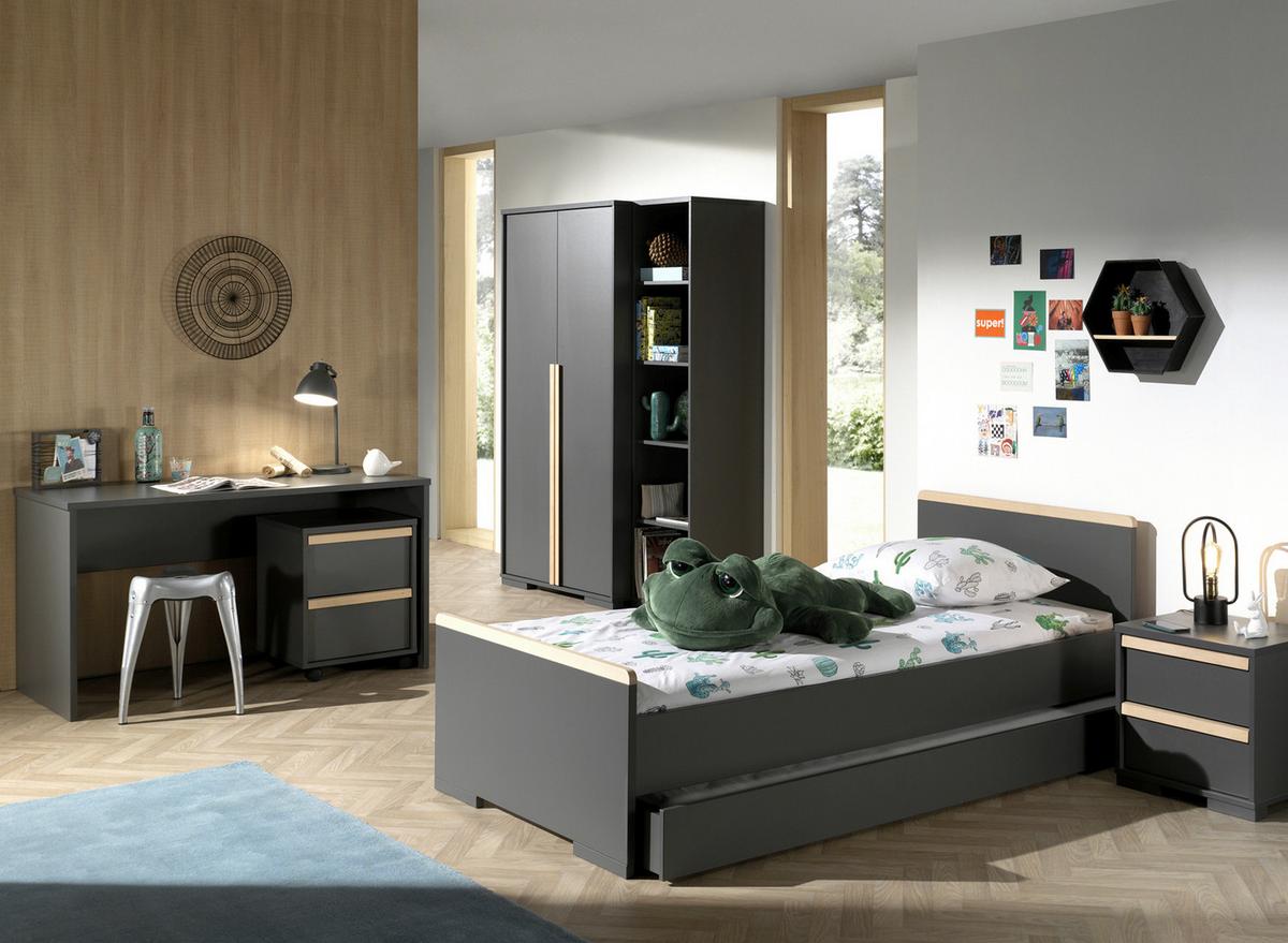 Regal London B: 45,5 Cm Anthrazit - Anthrazit, MODERN, Holzwerkstoff (45,5/195,2/45cm) - MID.YOU