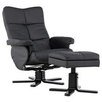 Relaxsesselset Sven - Schwarz, Design, Textil/Metall (78/101/90cm) - Livetastic