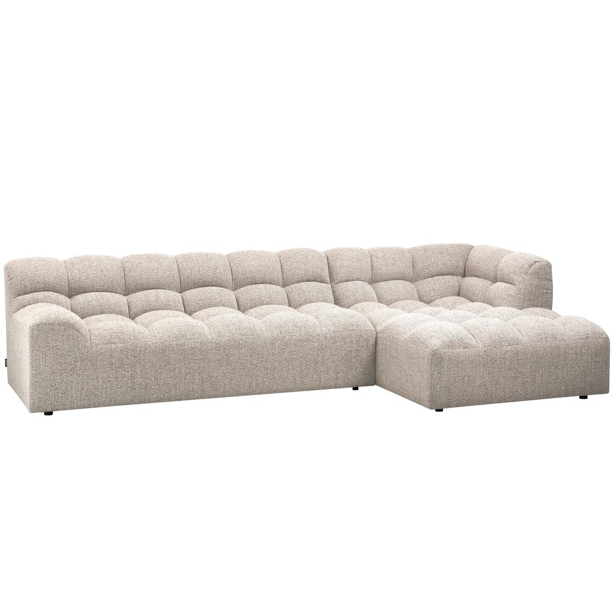 Ecksofa Allure Naturfarben S: 324x165cm - Schwarz/Naturfarben, Design, Textil (324/165cm) - Livetastic