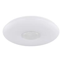 LED-Deckenleuchte Ø 48,5 cm, Timerfunktion und Farbwechsler - Klar/Opal, Design, Glas/Kunststoff (48,5/7,2cm) - Globo