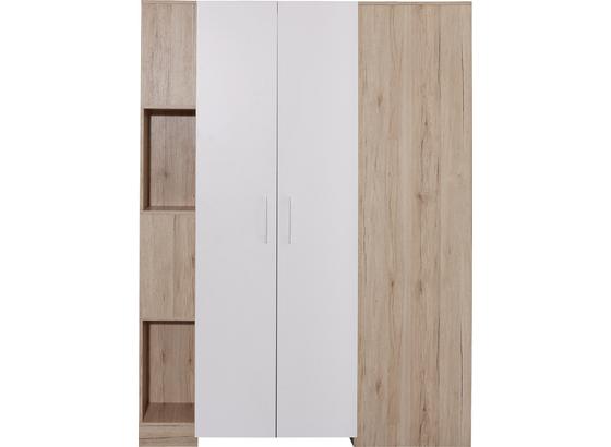Sarokszekrény Box - Tölgyfa/Fehér, modern, Faalapú anyag (120/205/150cm) Sarokszekrény Box - Tölgyfa/Fehér, modern, Faalapú anyag (120/205/150cm)