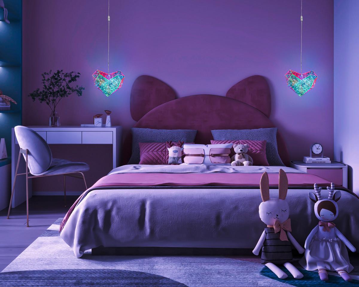 DEKORAČNÍ LED SVÍTIDLO HERZI - průhledné, Moderní, plast (6,5/23/20cm) - Mömax
