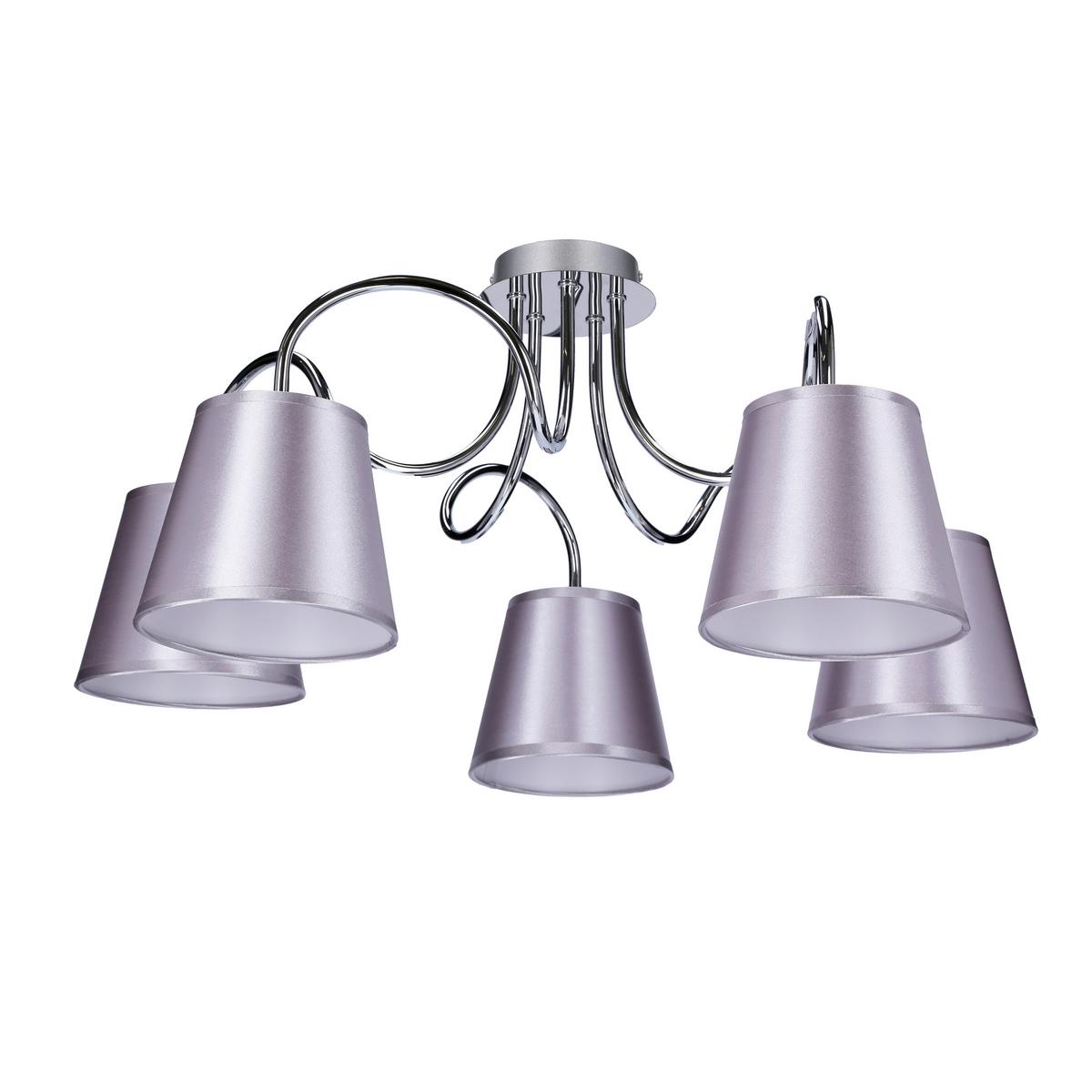 Deckenleuchte 35-70753 Luk - Chromfarben, KONVENTIONELL, Kunststoff/Metall (70/70/36cm)