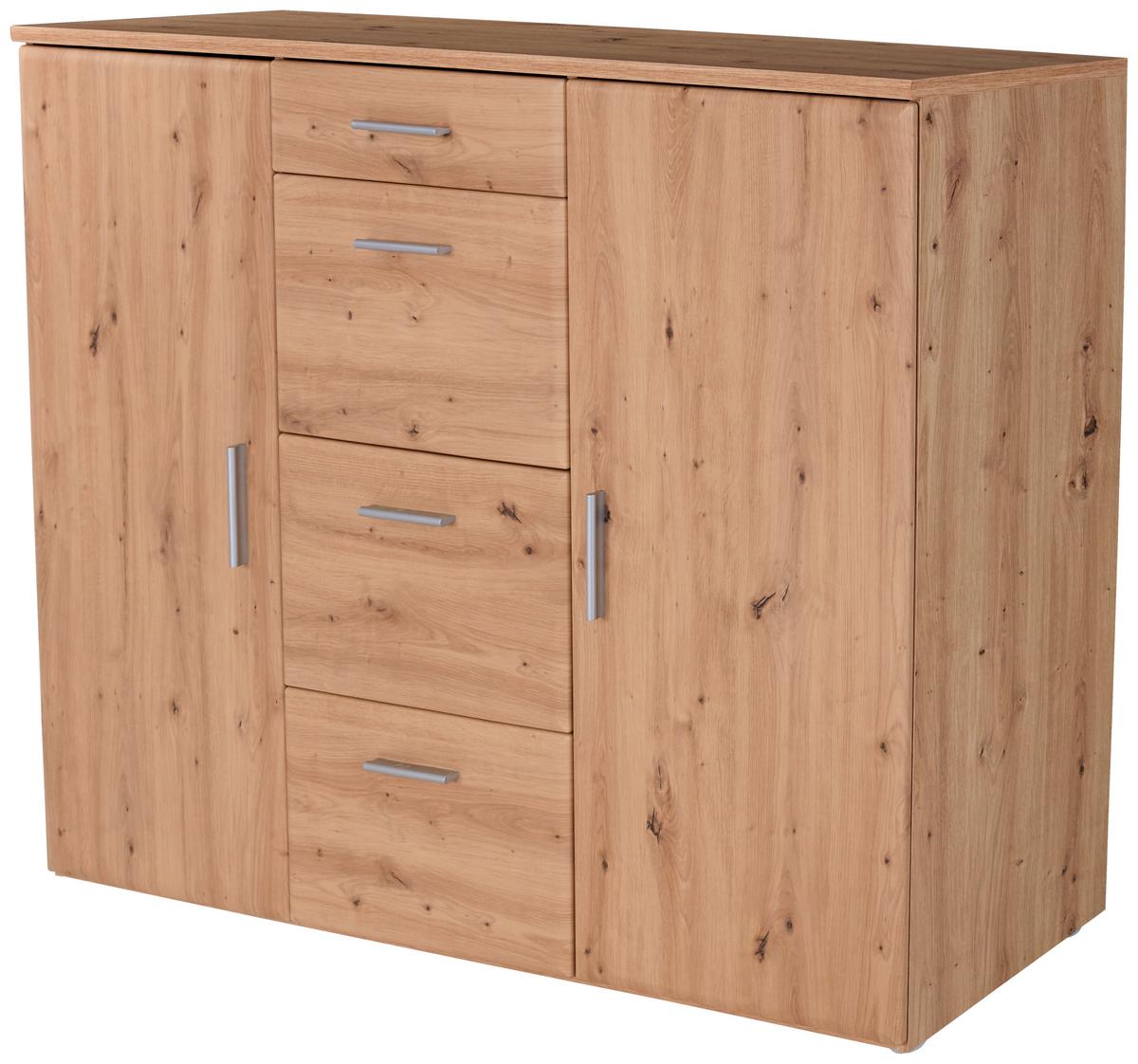 Kommode B 160cm Lissi New, Artisan Eiche Dekor - MODERN, Holzwerkstoff (160/116/42cm)