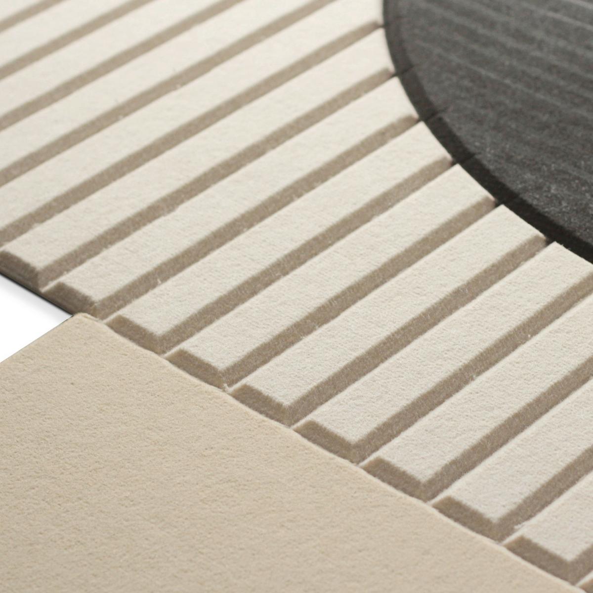 Akustický panel MARLA - černá/béžová, textil (90/120cm) - Premium Living