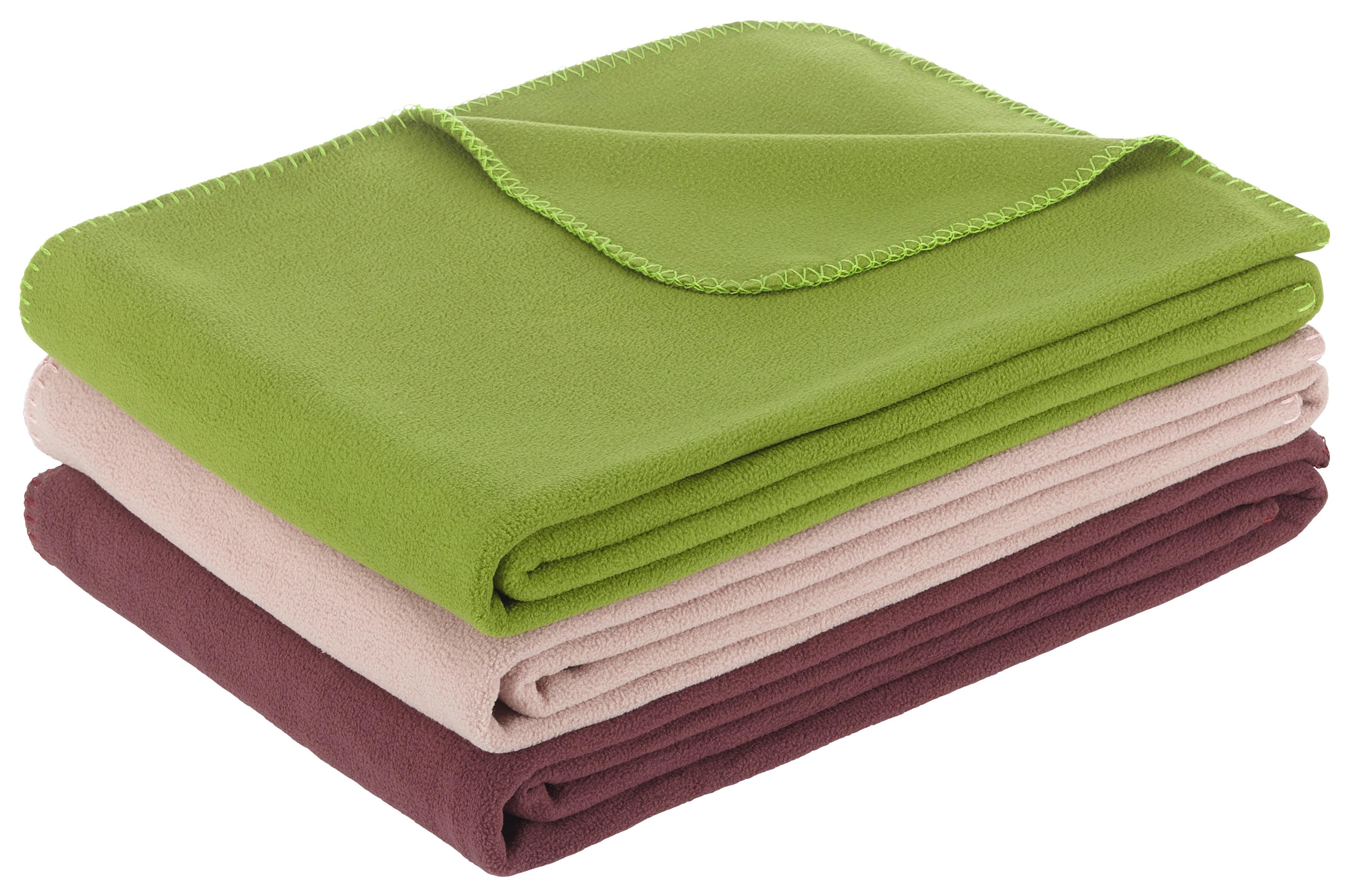 Fleecová Deka Felix, 150/200cm, Tm.fialová - fialová, Konvenční, textil (150/200cm) - Modern Living