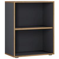 REGÁL NA ŠANÓNY SALIA B60 - čierna/dub medový, Design, kompozitné drevo/plast (60/74/33cm) - P & B