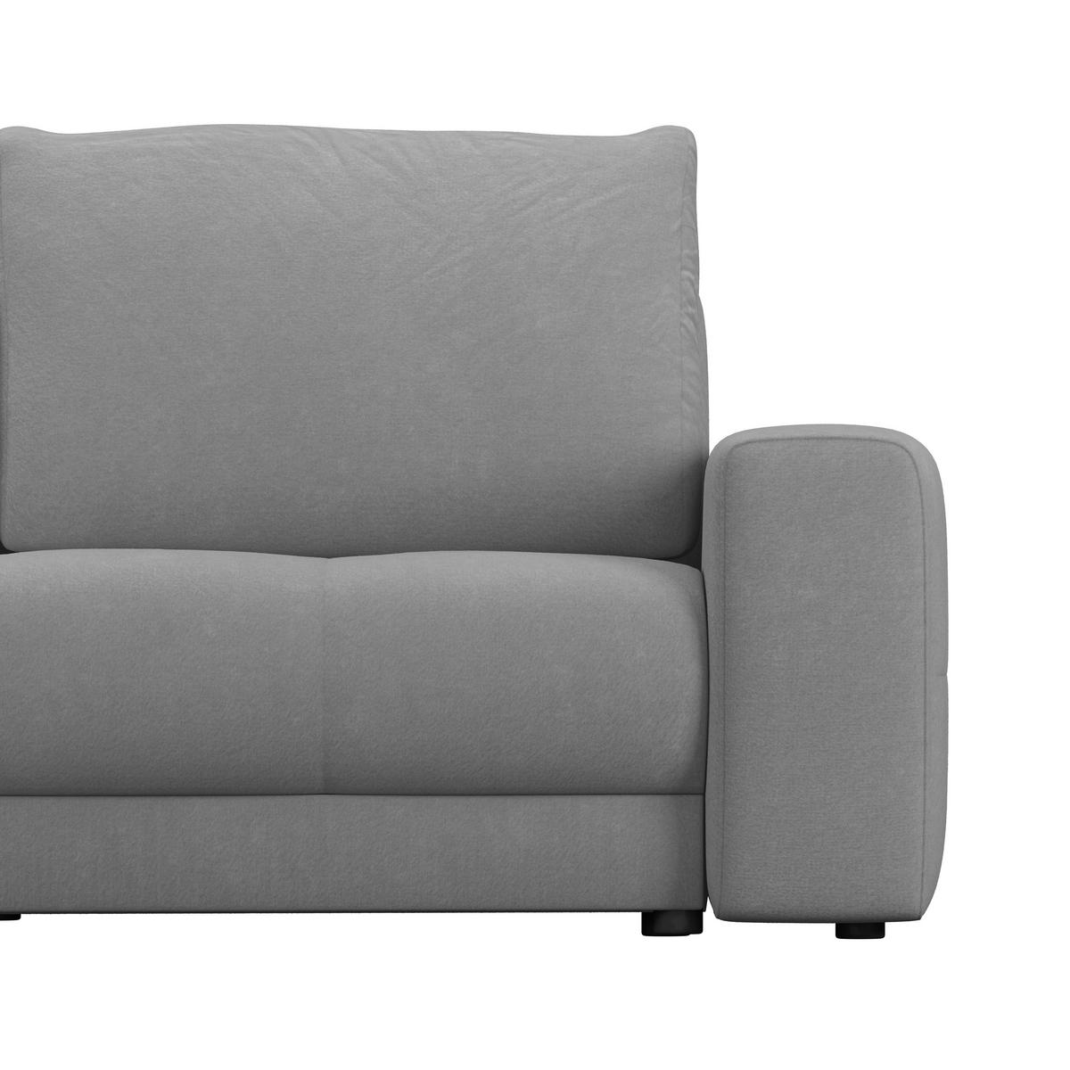 Rohová sedačka ADRIA, obojstranná, sivý zamat - sivá, Modern, textil (213/308cm) - Luca Bessoni