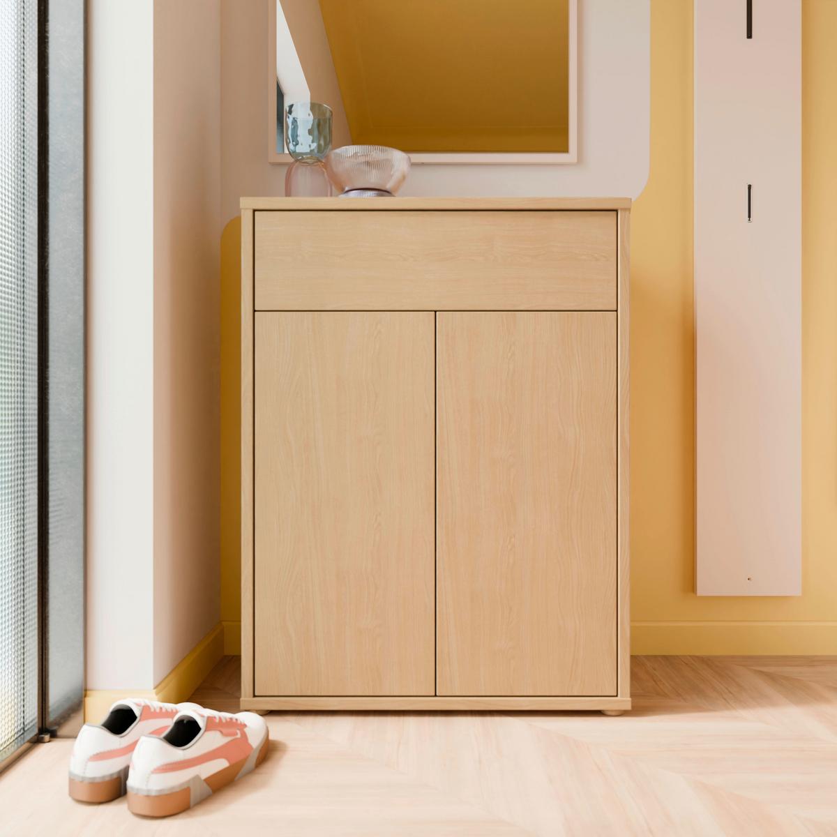 Komoda dekor dub Elegancia - Moderní (74,5/99,1/34,9cm)