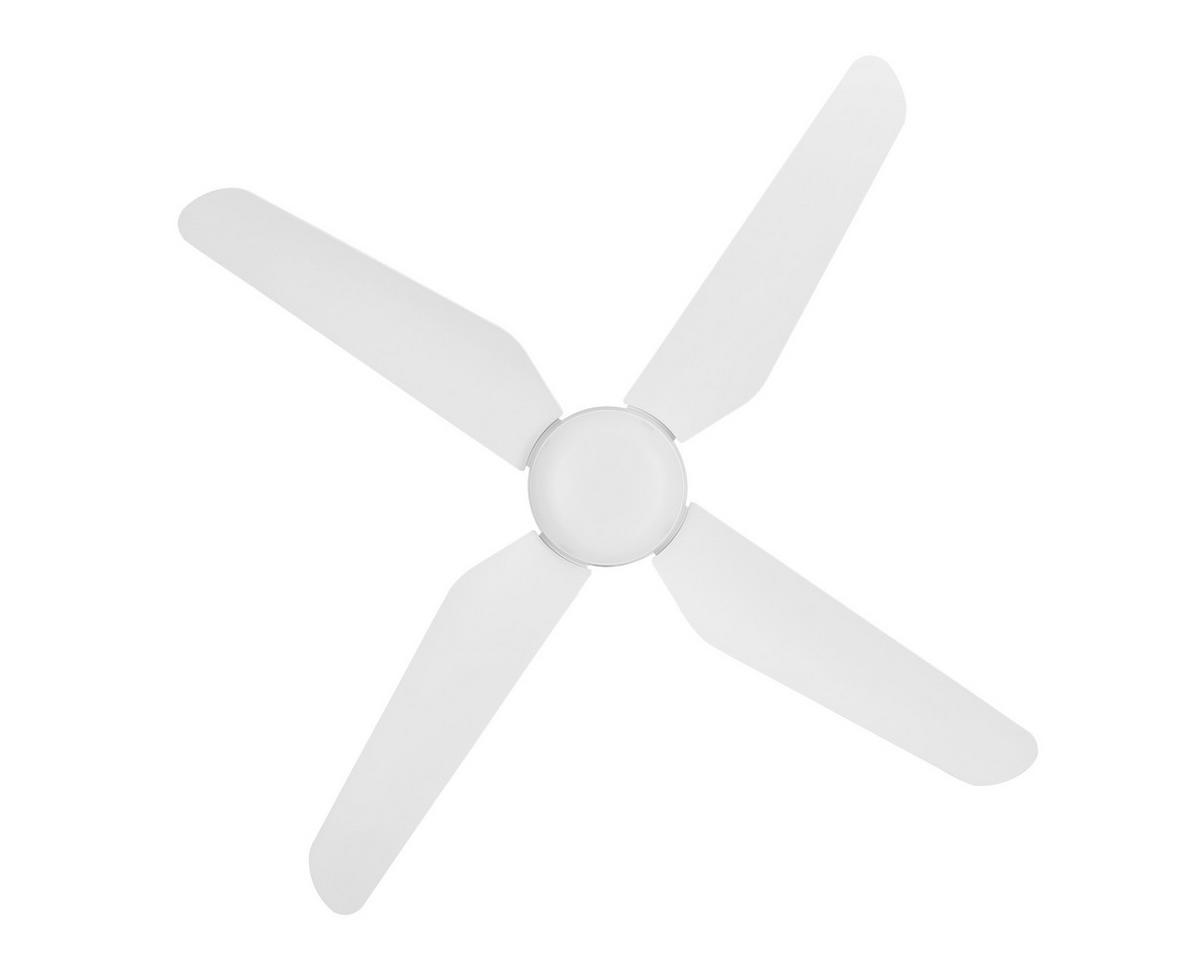 Deckenventilator Lucci Air Aria Weiß 4-Flügel,led-Leuchte - Weiß, Design, Kunststoff (122/33cm) - P & B