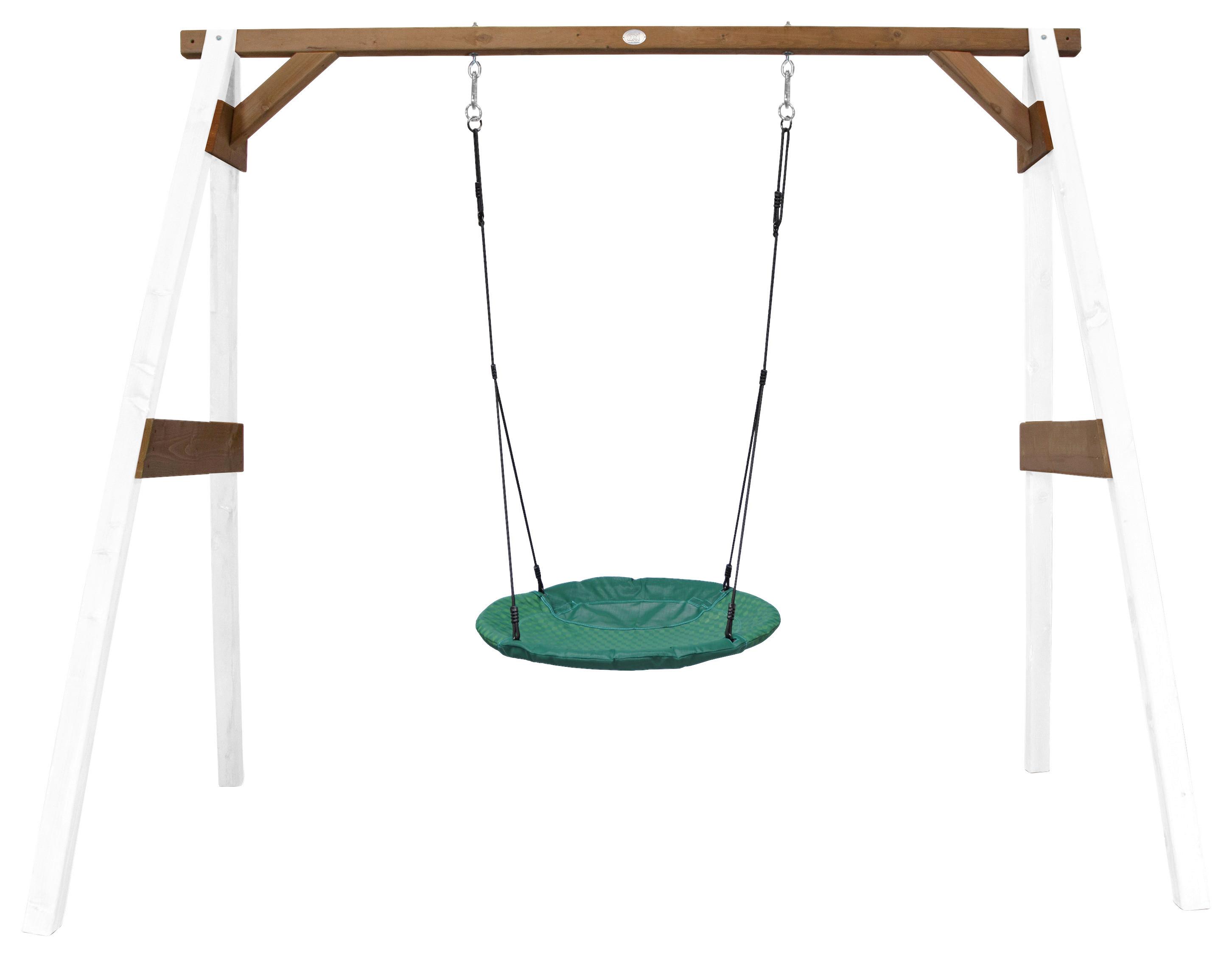 Nestschaukel A030.134.02 - Braun/Weiß, KONVENTIONELL, Holz/Kunststoff (254/207/160cm) - Ambia Garden