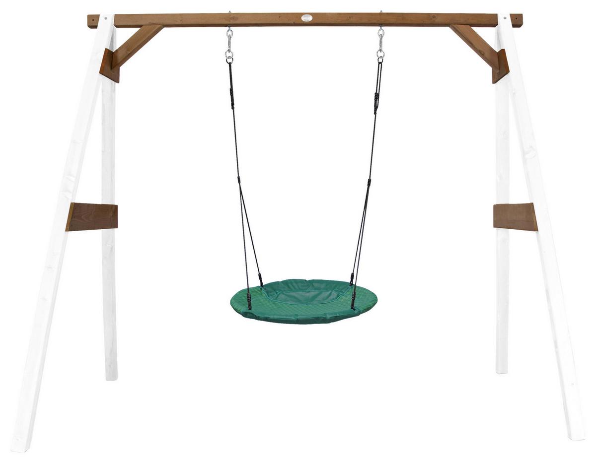 Nestschaukel A030.134.02 - Braun/Weiß, KONVENTIONELL, Holz/Kunststoff (254/207/160cm) - Ambia Garden