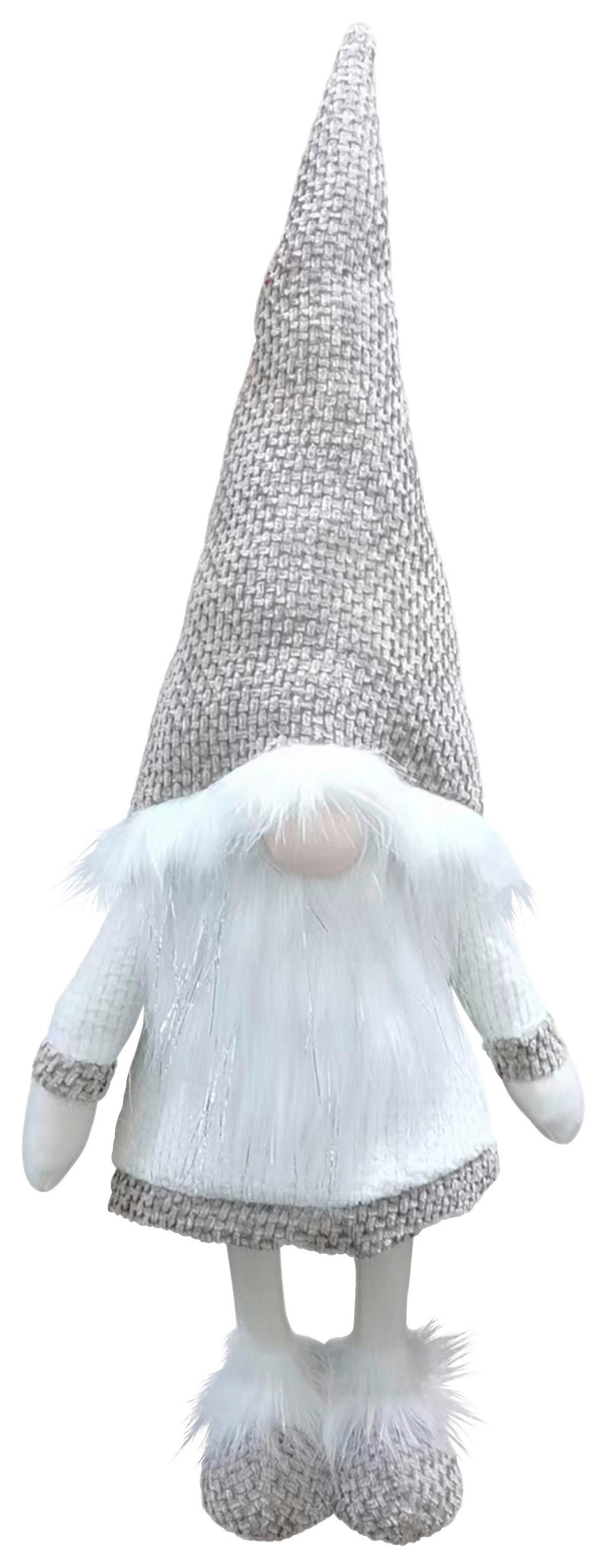 Skřítek MUD - bílá/světle hnědá, Konvenční, kov/textil (24/62/16cm) - Mömax