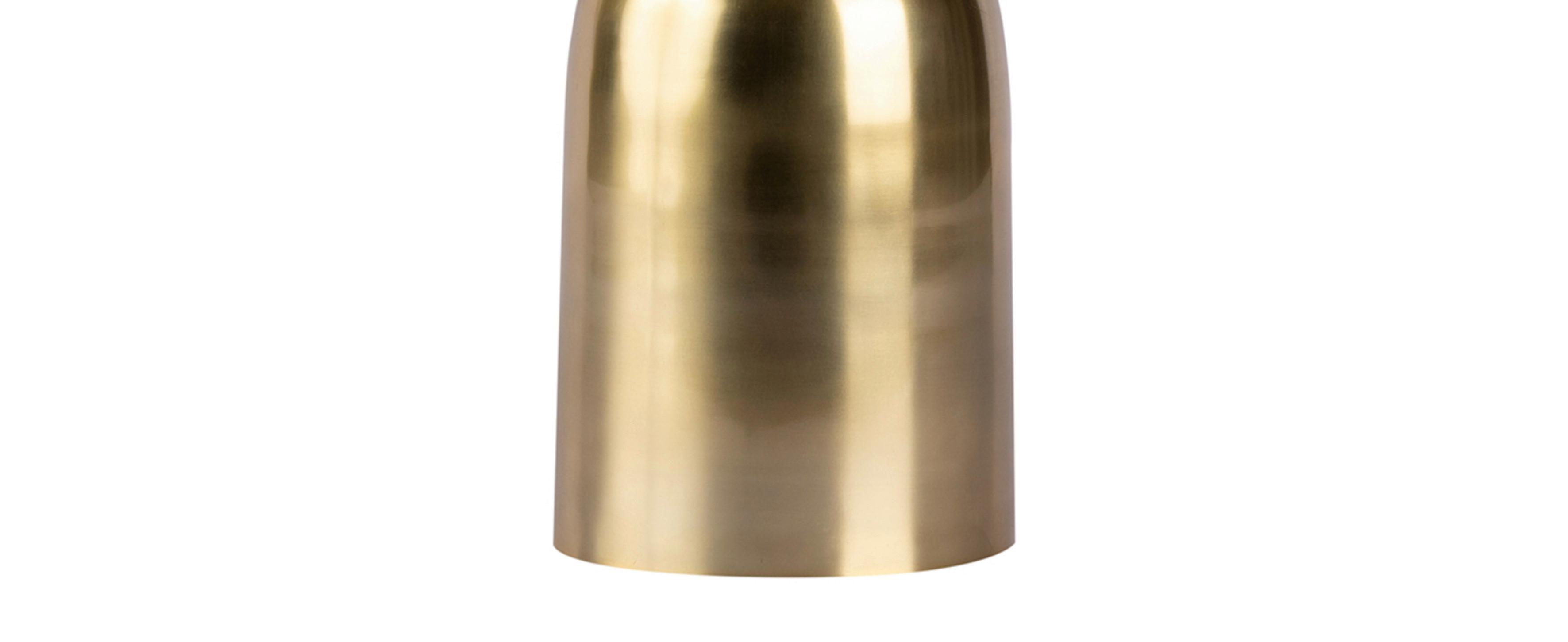 Stehleuchte Ceres 200 Weiß B: 30,5 cm - Goldfarben/Schwarz, Basics, Textil/Stein (30,5/30,5/127cm) - Kayoom