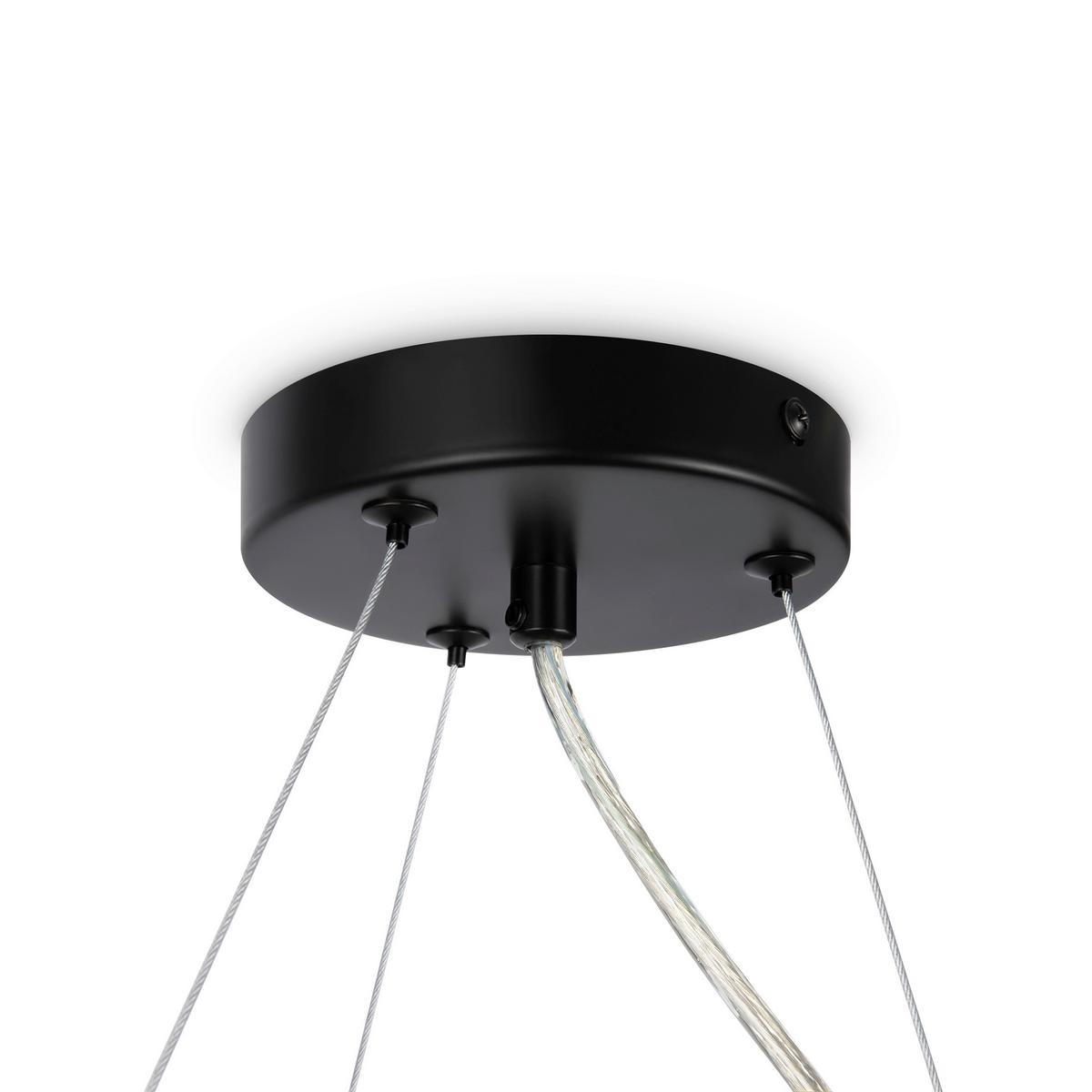 Pendelleuchte Dallas - Schwarz, Trend, Glas/Metall (25/137/67cm) - MAYTONI