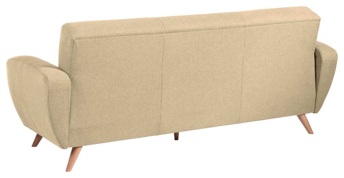 3-sitzer-sofa Jerry Beige - Beige/Naturfarben, Design, Textil (208/85/82cm) - Max Winzer
