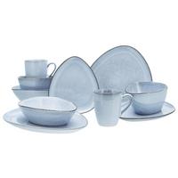 Kombiservice Cloudy 10-Tlg., Pastellblau - Pastellblau, Basics, Keramik - Creatable