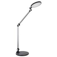 LED-Schreibtischlampe dimmbar Schwarz/Alufarben, Touch - Schwarz/Alufarben, Basics, Kunststoff/Metall (50/19,2/90,5cm) - Globo