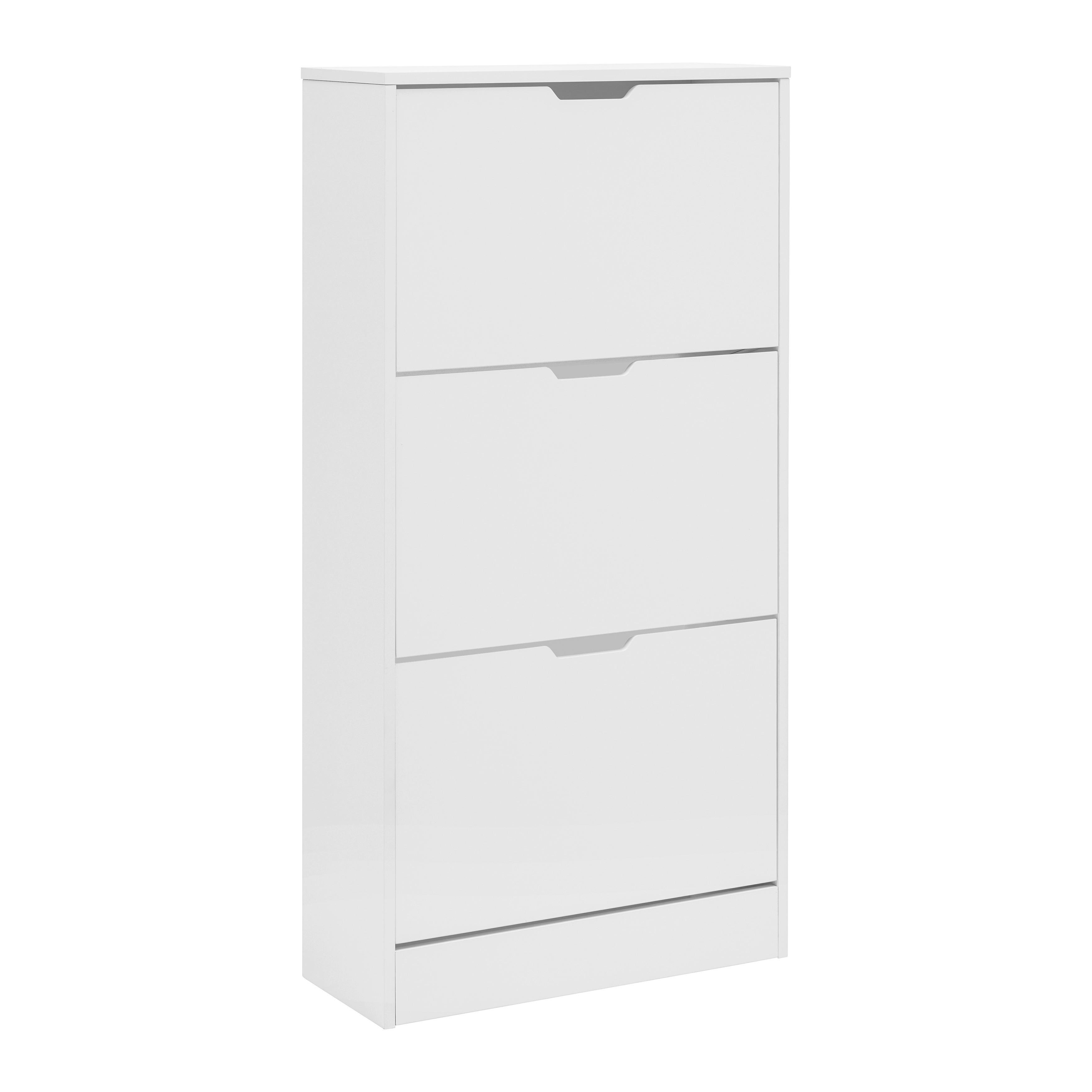 VYKLÁPĚCÍ BOTNÍK RUDI *CENOVÝ TRHÁK* - bílá, Konvenční, kompozitní dřevo (60/118/24cm) - Mömax