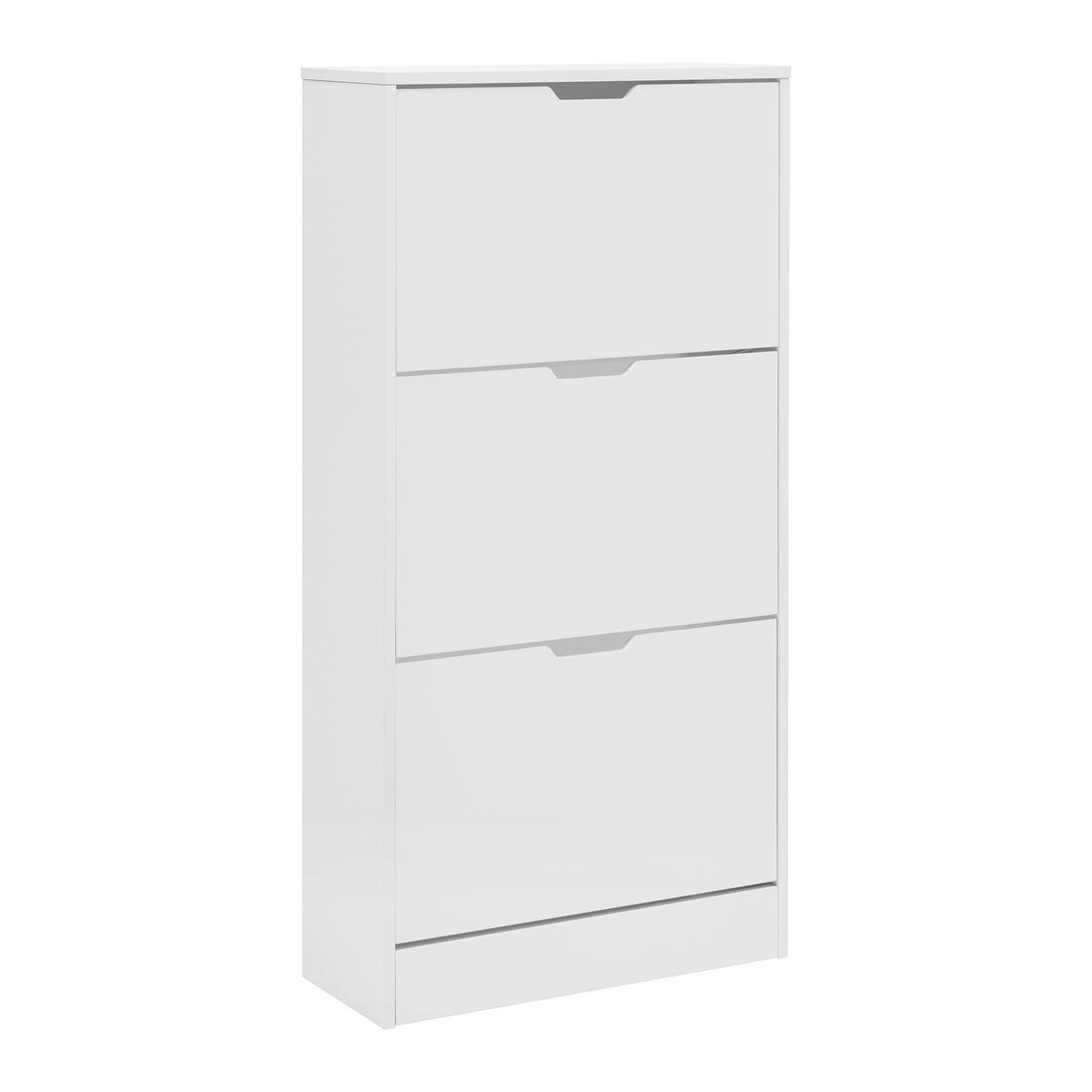 VÝKLOPNÁ SKRINKA NA TOPÁNKY RUDI *CENOVÝ TRHÁK* - biela, Konventionell, kompozitné drevo (60/118/24cm) - Mömax