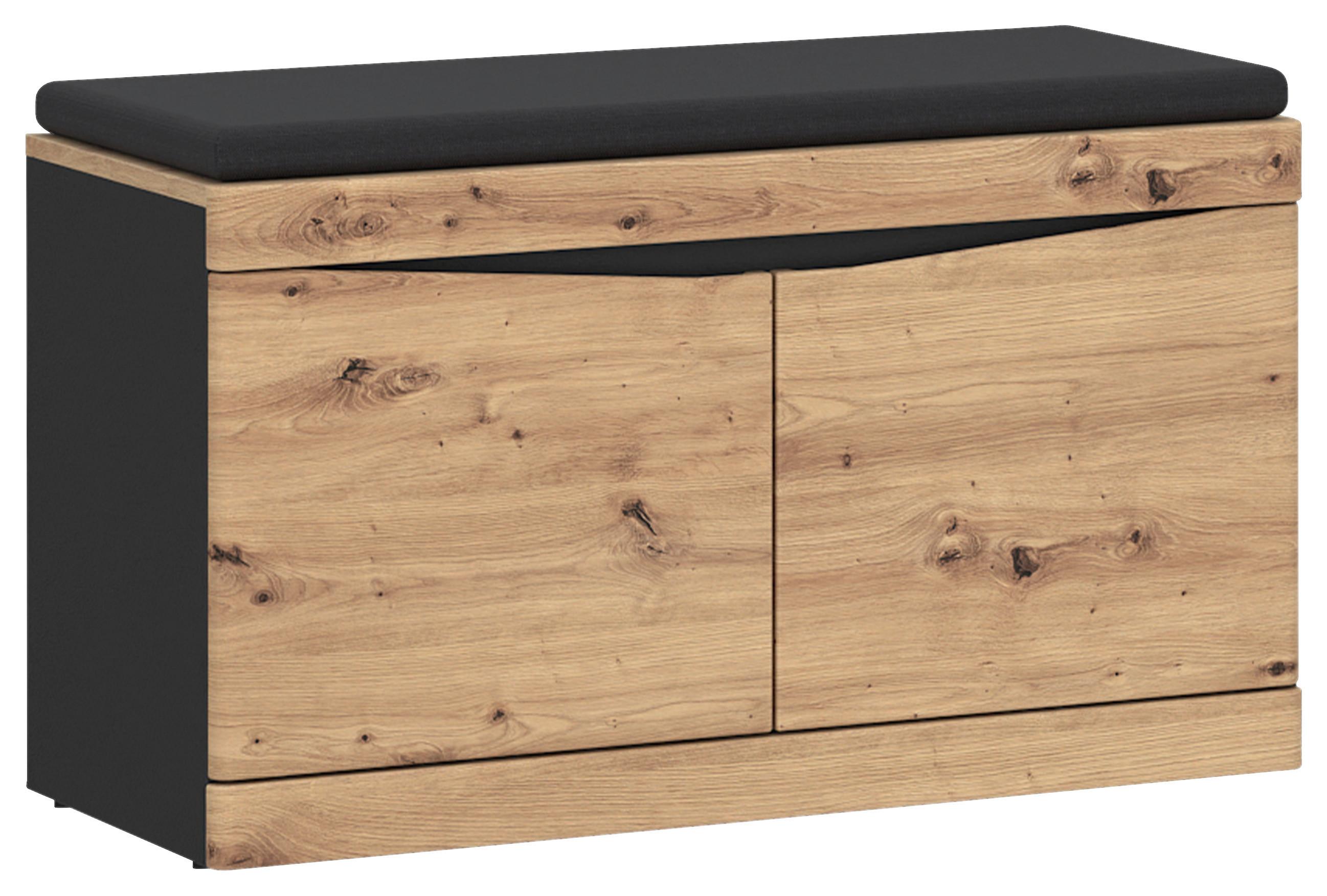 Garderobenbank Turino Eiche Artisan Dekor B: 86 cm