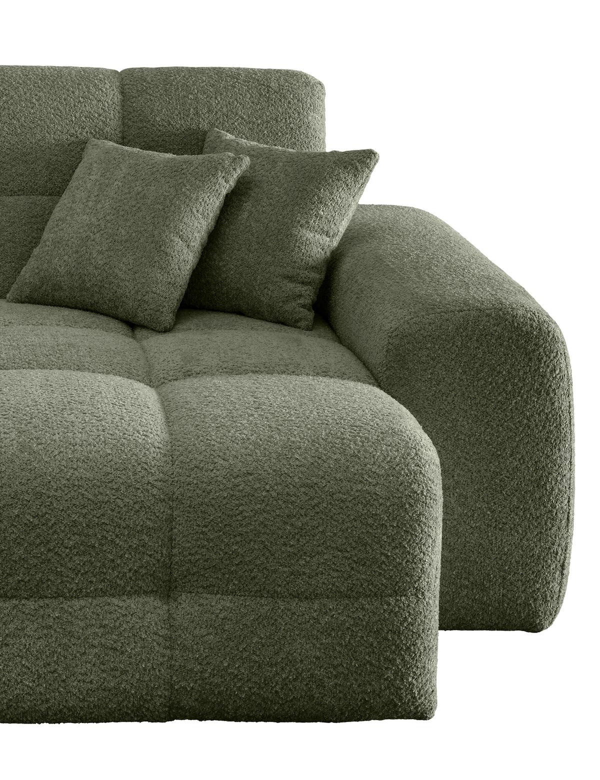 XXL-Sessel Bosco, Dunkelgrün B: 181 cm - Waldgrün/Schwarz, MODERN, Textil (181/87/155cm) - Livetastic