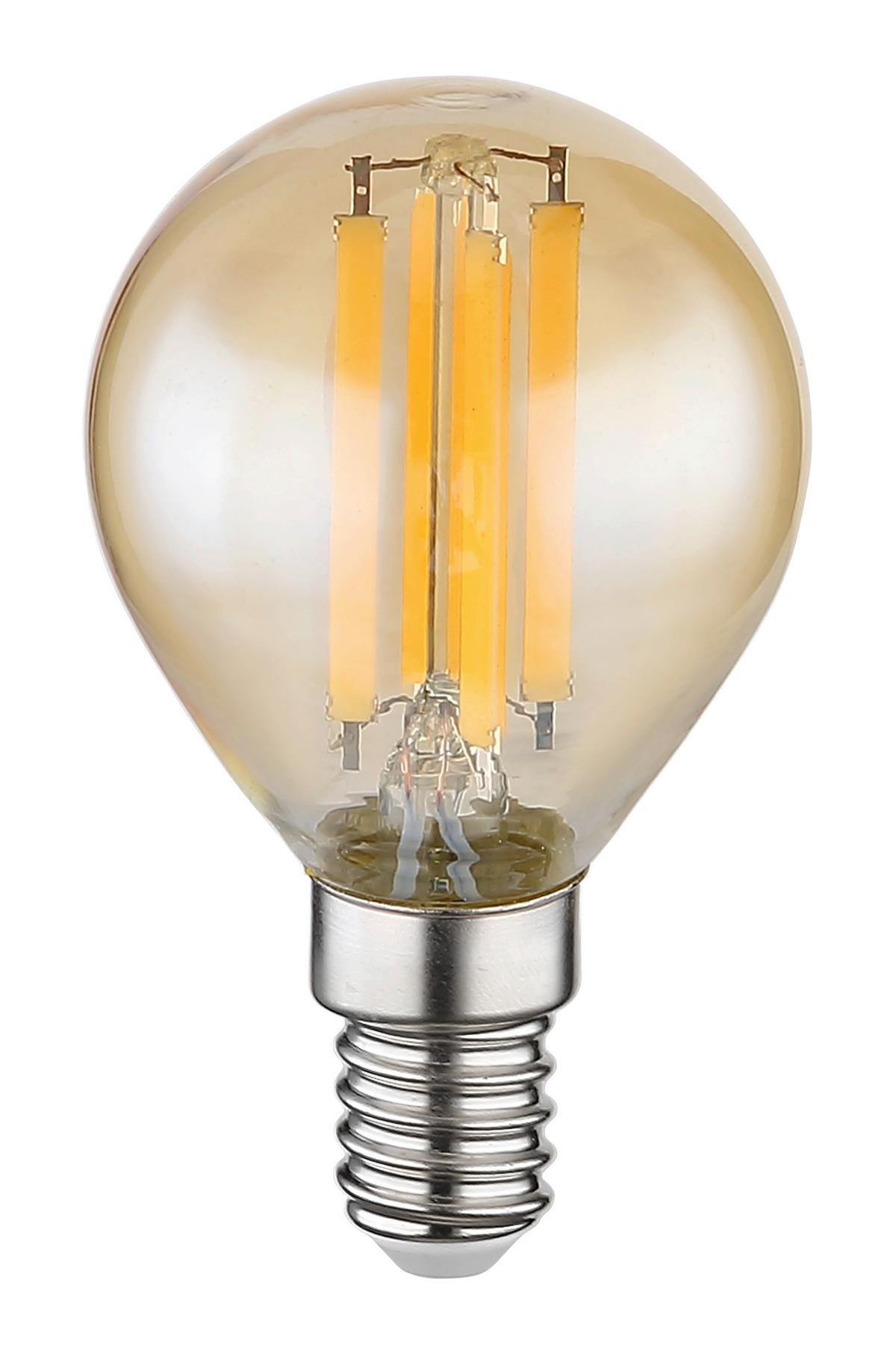 LED-LEUCHTMITTEL 3000K, E14 - Bernsteinfarben, Basics, Glas (4,5/7,8cm)